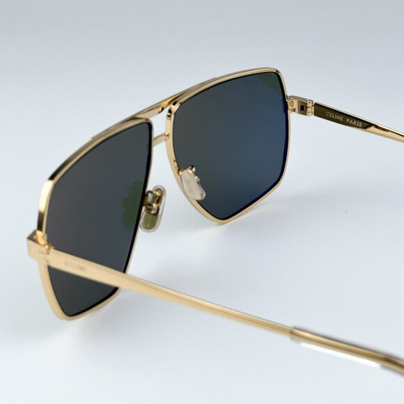 Celine CL40246U-Y 30N BRAND NEW Sunglasses Gold Green Aviator Unisex - Picture 8 of 15